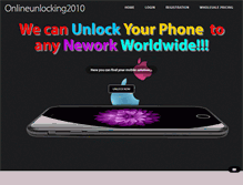 Tablet Screenshot of onlineunlocking2010.com